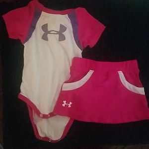 Under Armour  Baby Onesie and matching skirt